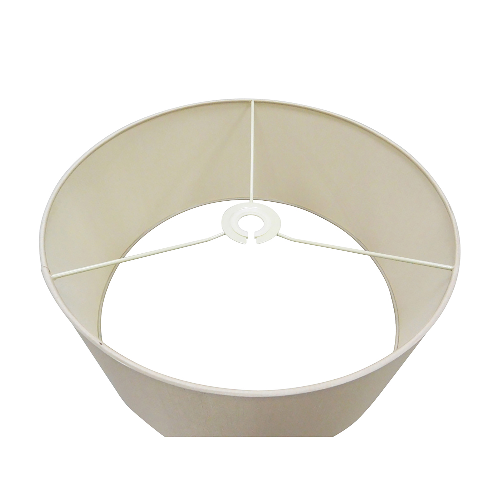 Baymont 40cm Semi Flush 1 Light Antique Brass, Nude Beige/Moonlight DK0168  Deco Baymont
